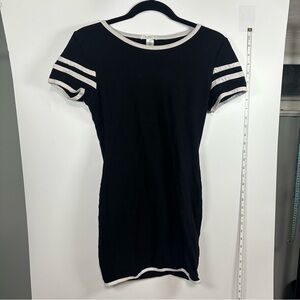 Bozzolo Black/White T-Shirt Dress Women’s L